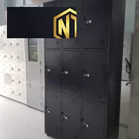 Tủ locker 9 ngăn màu đen